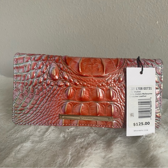 Brahmin FLIRTY OMBRE Medium Duxbury Satchel and Ady Wallet - Picture 10 of 10